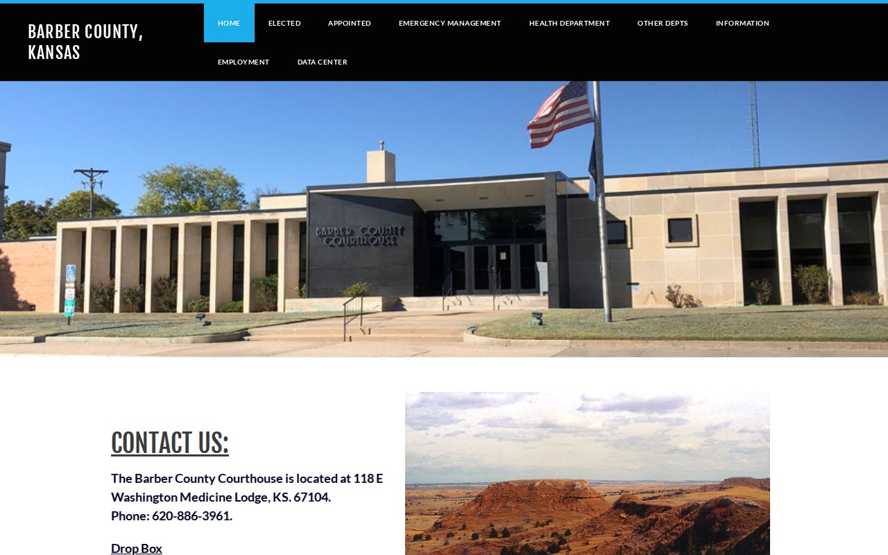 Barber County court docket courthouse and county access information
